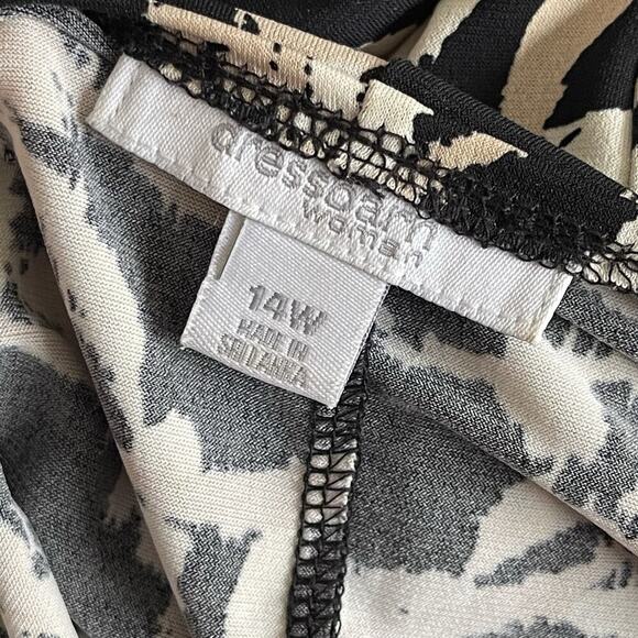 Dress Barn Sleeveless Dress Multicolor Sleeveless Flowy Whimsigoth Artsy 14W - Picture 4 of 8